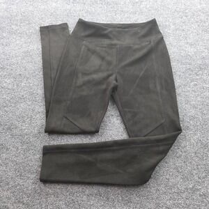 Vylette High Rise Ponte Leggings Black Skinny Pants Seamed Back Pockets S Womens